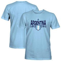 Argentina National Team 1863FC Pennant T-Shirt for sale - Light Blue
