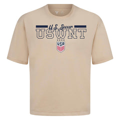 USWNT Levelwear Vanguard Luxe Signature T-Shirt on sale - Khaki