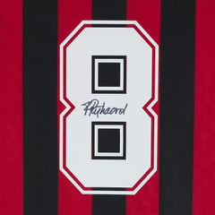 Frank Rijkaard AC Milan Autographed Red/Black Home Jersey on sale - Icons