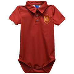Spain National Team Vive La Fete Infant Solid Polo Bodysuit for sale - Red