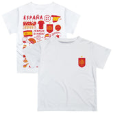 Spain National Team Vive La Fete Infant Impressions Artwork T-Shirt for sale - White