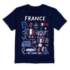 France National Team Vive La Fete Toddler Impressions Artwork T-Shirt for sale - Navy