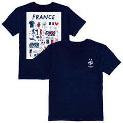 France National Team Vive La Fete Youth Impressions Artwork T-Shirt for sale - Navy