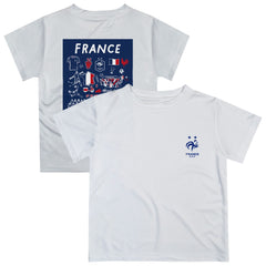 France National Team Vive La Fete Youth Impressions Artwork T-Shirt for sale - White