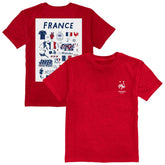 France National Team Vive La Fete Youth Impressions Artwork T-Shirt for sale - Red