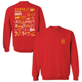 Spain National Team Vive La Fete Women's Impressions Artwork Sweatshirt for sale - Red