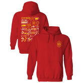 Spain National Team Vive La Fete Women's Impressions Artwork Hoodie for sale - Red