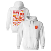 Spain National Team Vive La Fete Women's Impressions Artwork Hoodie for sale - White