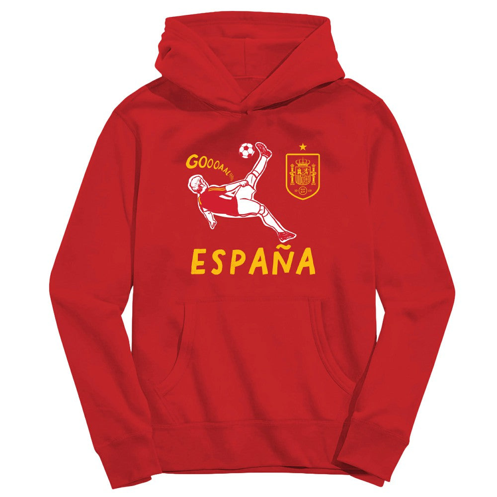 Spain National Team Vive La Fete Youth Chilena Style Hoodie for sale - Red