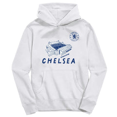Chelsea Vive La Fete Youth Stadium Style Hoodie on sale - White
