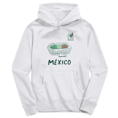 Mexico National Team Vive La Fete Youth Stadium Style Hoodie for sale - White