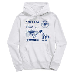 Chelsea Vive La Fete Youth Impressions Icons Hoodie on sale - White