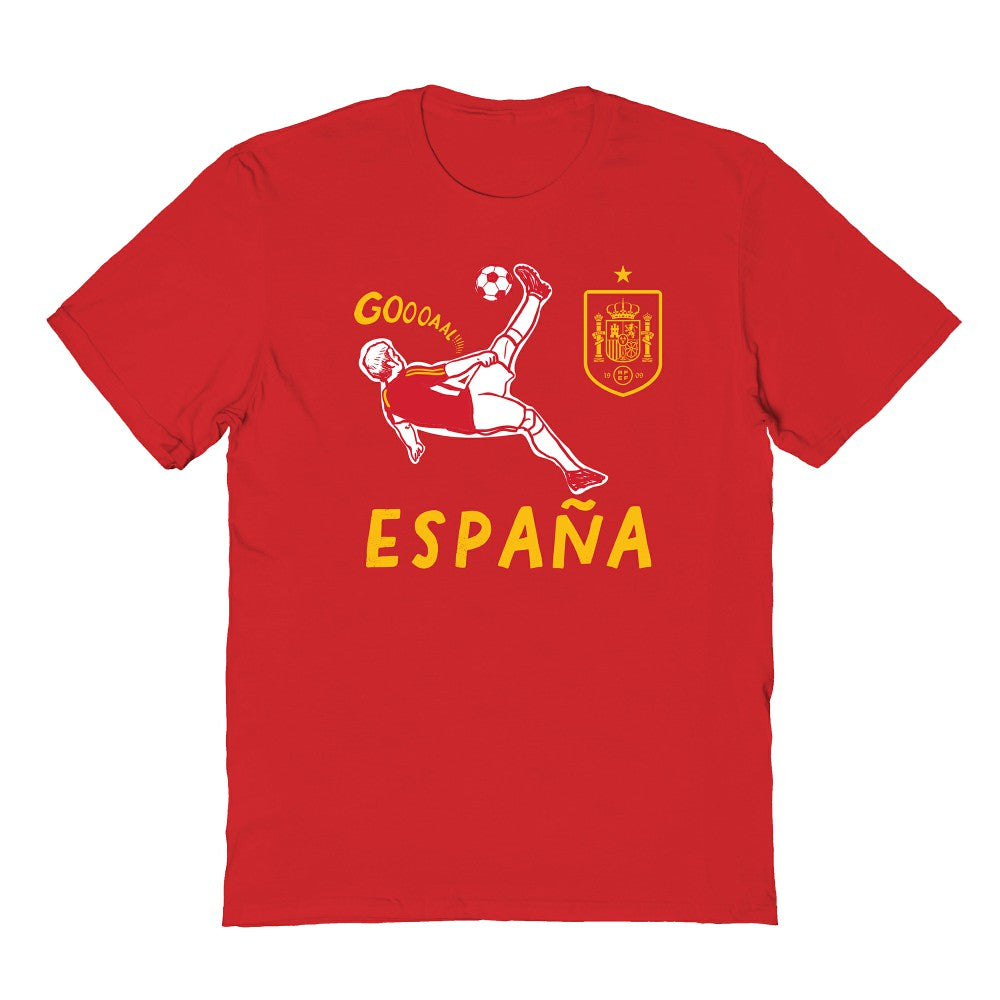 Spain National Team Vive La Fete Youth Chilena Style T-Shirt for sale - Red