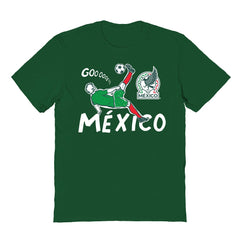 Mexico National Team Vive La Fete Youth Chilena Style T-Shirt for sale - Green