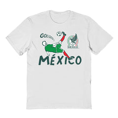 Mexico National Team Vive La Fete Youth Chilena Style T-Shirt for sale - White