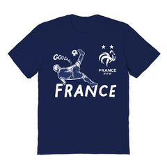 France National Team Vive La Fete Youth Chilena Style T-Shirt for sale - Navy