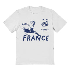 France National Team Vive La Fete Youth Chilena Style T-Shirt for sale - White