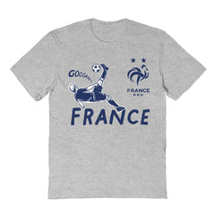 France National Team Vive La Fete Youth Chilena Style T-Shirt for sale - Gray