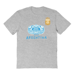 Argentina National Team Vive La Fete Youth Chilena Style T-Shirt for sale - Gray