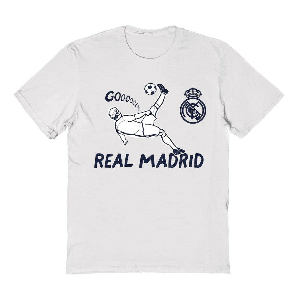 Real Madrid Vive La Fete Youth Chilena Style T-Shirt Discount - White