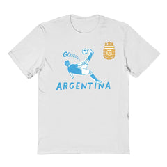 Argentina National Team Vive La Fete Youth Chilena Style T-Shirt for sale - White
