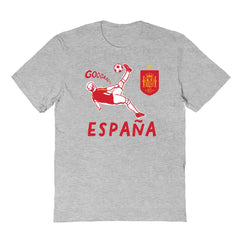 Spain National Team Vive La Fete Toddler Chilena Style T-Shirt for sale - Gray