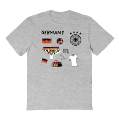 Germany National Team Vive La Fete Youth Impressions Icons T-Shirt for sale - Gray