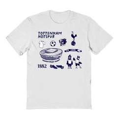 Tottenham Hotspur Vive La Fete Youth Impressions Icons T-Shirt Sale - White
