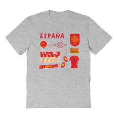Spain National Team Vive La Fete Youth Impressions Icons T-Shirt for sale - Gray