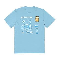 Argentina National Team Vive La Fete Toddler Impressions Icons T-Shirt for sale - Light Blue