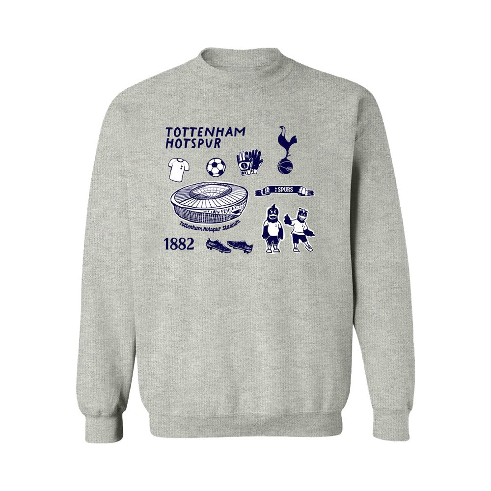 Tottenham Hotspur Vive La Fete Women's Impressions Icons Sweatshirt Sale - Gray