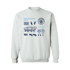Manchester City Vive La Fete Women's Impressions Icons Sweatshirt Discount - White