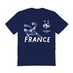 France National Team Vive La Fete Women's Chilena Style T-Shirt for sale - Navy