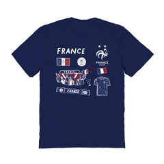 France National Team Vive La Fete Women's Impressions Icons T-Shirt for sale - Navy