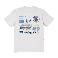 Manchester City Vive La Fete Women's Impressions Icons T-Shirt Discount - White
