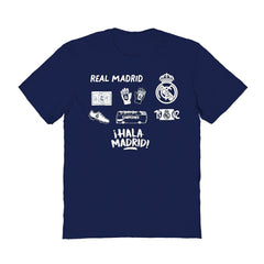 Real Madrid Vive La Fete Women's Impressions Icons T-Shirt Discount - Navy