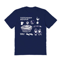 Tottenham Hotspur Vive La Fete Women's Impressions Icons T-Shirt Sale - Navy