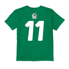 Santiago Gimenez Mexico National Team Vive La Fete Youth Player Name & Number Color Badge T-Shirt for sale - Green