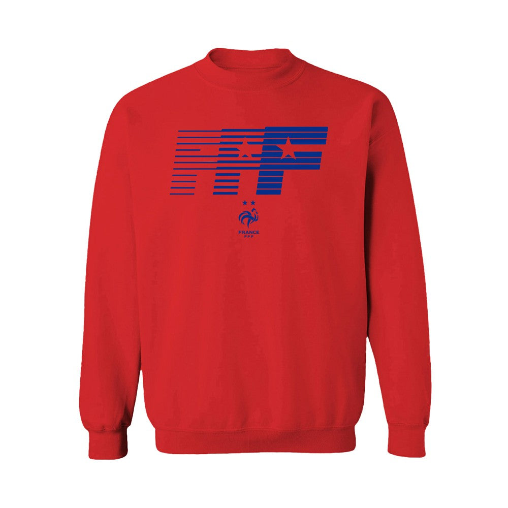 France National Team Vive La Fete Women's FFF Logo Sweatshirt for sale - Red