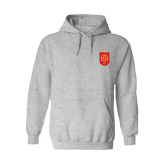 Spain National Team Vive La Fete Women's Color Badge Fleece Hoodie for sale - Gray