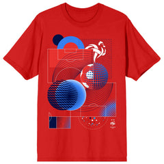 France National Team Abstract Art T-Shirt for sale - Red