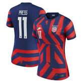 Christen Press USWNT 2021/22 Away Vapor Match Jersey on sale - Blue