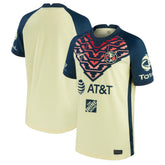 Club America Youth 2021/22 Home Breathe Stadium Replica Jersey Discount - Yellow