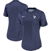 France National Team Women's 2022/23 Pre-Match Home Performance Top for sale - Navy