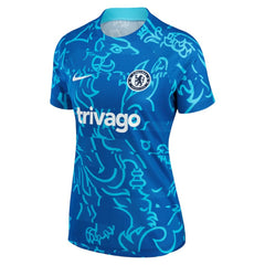 Chelsea Women's 2022/23 Pre-Match Home Performance Top Discount - Blue