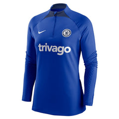 Chelsea Women's Strike Drill Raglan Performance Quarter-Zip Top on sale - Blue