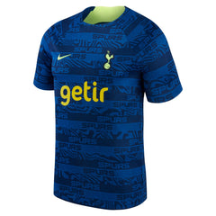 Tottenham Hotspur Youth 2022 Pre-Match Raglan Performance Top Sale - Blue