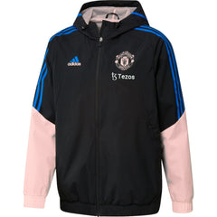Manchester United Training All-Weather Raglan Full-Zip Hoodie Jacket Discount - Black