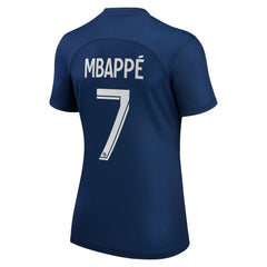 Kylian Mbappé Paris Saint-Germain Women's 2022/23 Home Replica Player Jersey on sale - Blue
