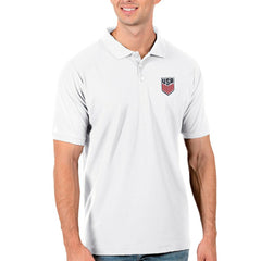 USMNT Antigua Legacy Pique Polo for sale - White